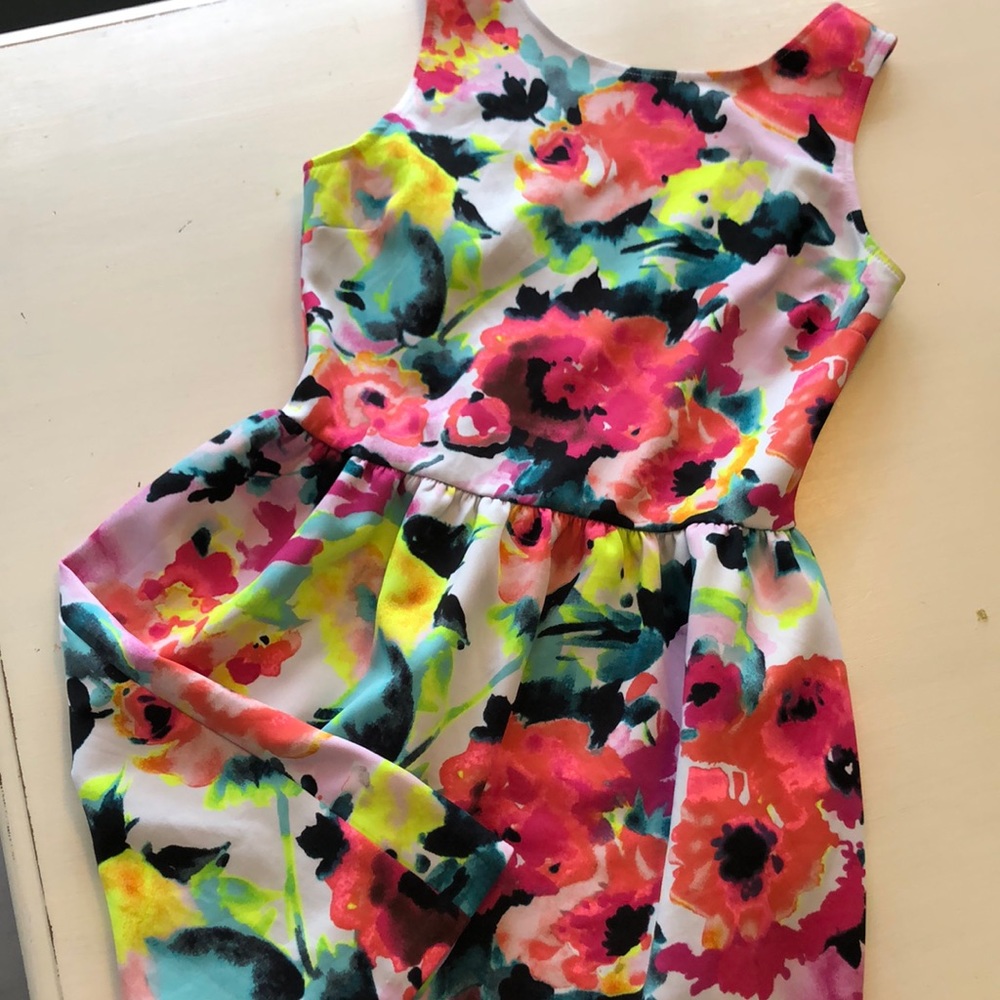 LOVE…ADY floral fit and flare dress medium juniors